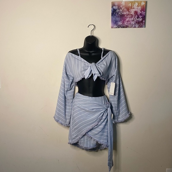 white two piece co ord